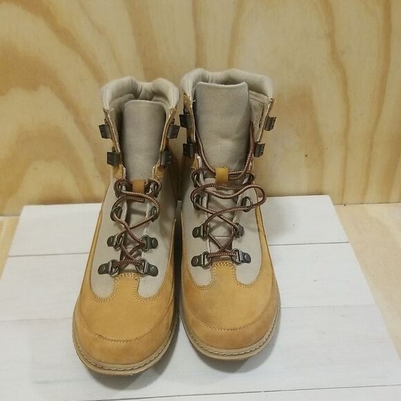 Timberland Boots Womens Size 8 Earthkeepers Amston 3-Inch Bootie Tan Wedge - Picture 3 of 10